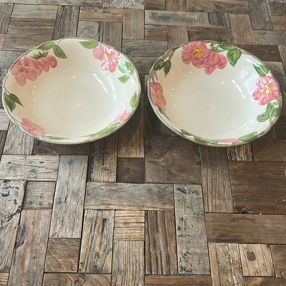 Franciscan Desert Rose Small Serving Vegetable Bowls Set of 2 circa 1995 - Picture 1 of 6